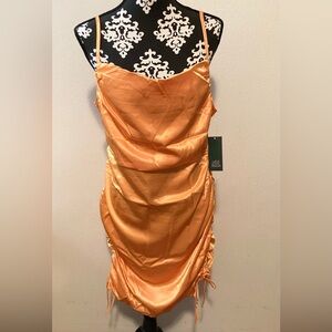 Wild Fable NWT Size Large Silky Smooth Orange Mini Dress